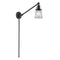 Canton Swing Arm shown in the Oil Rubbed Bronze finish with a Clear shade