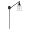 Canton Swing Arm shown in the Oil Rubbed Bronze finish with a Clear shade