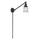 Canton Swing Arm shown in the Oil Rubbed Bronze finish with a Seedy shade