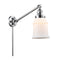 Canton Swing Arm shown in the Polished Chrome finish with a Matte White shade