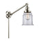 Canton Swing Arm shown in the Polished Nickel finish with a Clear shade