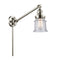 Canton Swing Arm shown in the Polished Nickel finish with a Seedy shade