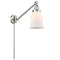 Canton Swing Arm shown in the Brushed Satin Nickel finish with a Matte White shade
