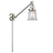 Canton Swing Arm shown in the Brushed Satin Nickel finish with a Clear shade