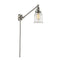 Canton Swing Arm shown in the Brushed Satin Nickel finish with a Clear shade