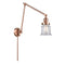 Canton Swing Arm shown in the Antique Copper finish with a Clear shade