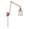 Canton Swing Arm shown in the Antique Copper finish with a Seedy shade