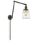 Canton Swing Arm shown in the Oil Rubbed Bronze finish with a Clear shade