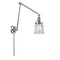 Canton Swing Arm shown in the Polished Chrome finish with a Seedy shade