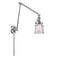 Canton Swing Arm shown in the Polished Chrome finish with a Seedy shade