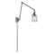 Canton Swing Arm shown in the Brushed Satin Nickel finish with a Seedy shade