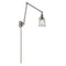 Canton Swing Arm shown in the Brushed Satin Nickel finish with a Seedy shade