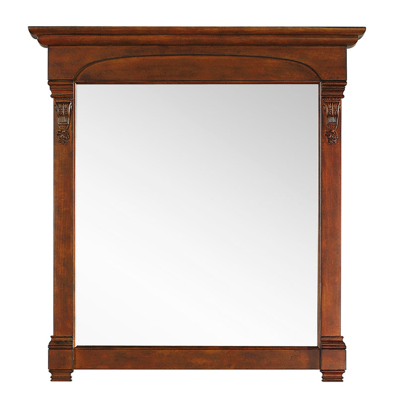 James Martin Brookfield 60" Warm Cherry Single Vanity with 3 cm Carrara Top 147-114-5381-3CAR