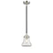 Bellmont Mini Pendant shown in the Black Polished Nickel finish with a Clear shade