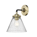 Cone Sconce shown in the Black Antique Brass finish with a Seedy shade