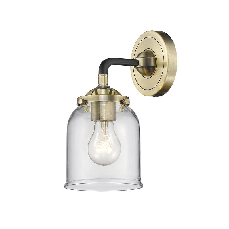 Bell Sconce shown in the Black Antique Brass finish with a Clear shade