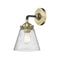 Cone Sconce shown in the Black Antique Brass finish with a Seedy shade