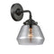 Fulton Sconce shown in the Oil Rubbed Bronze finish with a Plated Smoke shade