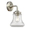 Bellmont Sconce shown in the Brushed Satin Nickel finish with a Clear shade