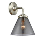 Cone Sconce shown in the Brushed Satin Nickel finish with a Plated Smoke shade