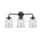 Canton Bath Vanity Light shown in the Oil Rubbed Bronze finish with a Clear shade