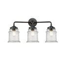 Canton Bath Vanity Light shown in the Oil Rubbed Bronze finish with a Seedy shade