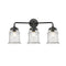 Canton Bath Vanity Light shown in the Oil Rubbed Bronze finish with a Seedy shade
