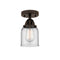 Bell Semi-Flush Mount shown in the Oil Rubbed Bronze finish with a Clear shade