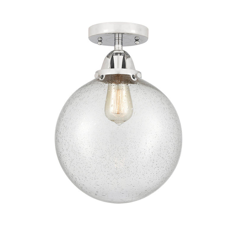 Beacon Semi-Flush Mount shown in the Polished Chrome finish with a Seedy shade