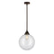 Beacon Mini Pendant shown in the Oil Rubbed Bronze finish with a Clear shade