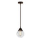 Beacon Mini Pendant shown in the Oil Rubbed Bronze finish with a Clear shade
