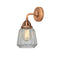 Chatham Sconce shown in the Antique Copper finish with a Clear shade