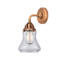 Bellmont Sconce shown in the Antique Copper finish with a Clear shade