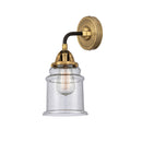 Canton Sconce shown in the Black Antique Brass finish with a Seedy shade