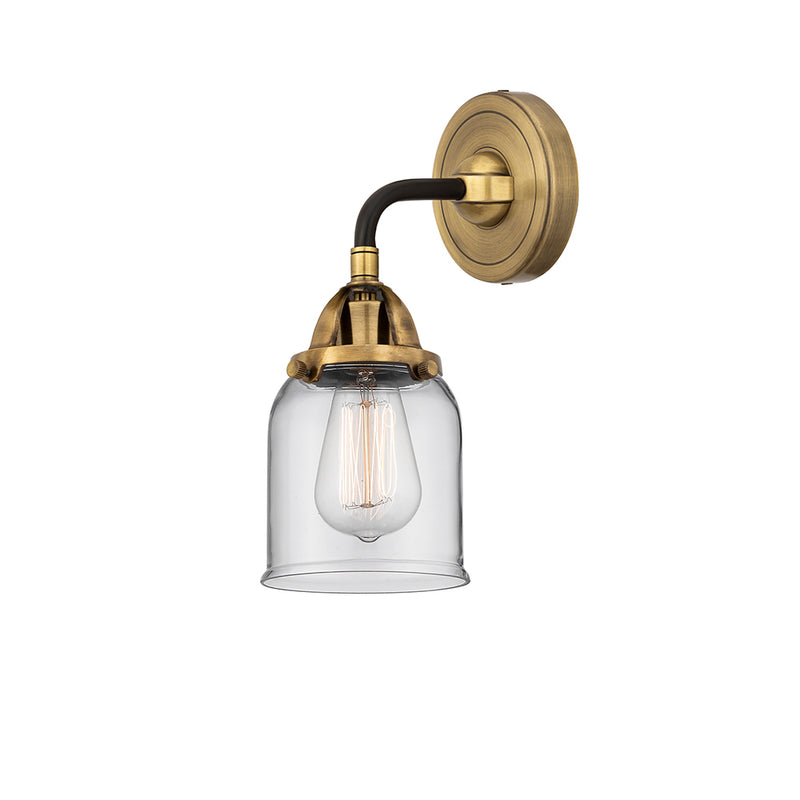 Bell Sconce shown in the Black Antique Brass finish with a Clear shade