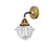 Oxford Sconce shown in the Black Antique Brass finish with a Clear shade