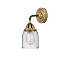 Bell Sconce shown in the Black Antique Brass finish with a Seedy shade