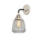 Chatham Sconce shown in the Black Polished Nickel finish with a Clear shade