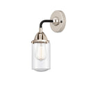 Dover Sconce shown in the Black Polished Nickel finish with a Seedy shade