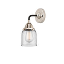 Bell Sconce shown in the Black Polished Nickel finish with a Clear shade