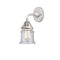 Canton Sconce shown in the Polished Chrome finish with a Seedy shade