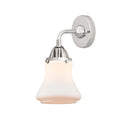 Bellmont Sconce shown in the Polished Chrome finish with a Matte White shade