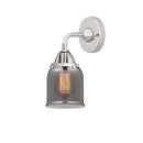 Bell Sconce shown in the Polished Chrome finish with a Plated Smoke shade