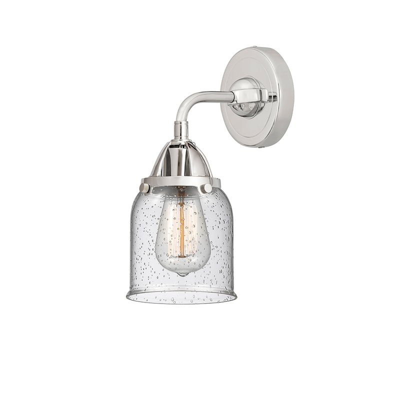 Bell Sconce shown in the Polished Chrome finish with a Seedy shade