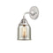 Bell Sconce shown in the Polished Chrome finish with a Silver Plated Mercury shade