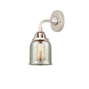 Bell Sconce shown in the Polished Nickel finish with a Silver Plated Mercury shade