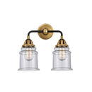 Canton Bath Vanity Light shown in the Black Antique Brass finish with a Seedy shade