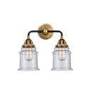 Canton Bath Vanity Light shown in the Black Antique Brass finish with a Seedy shade