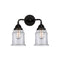 Canton Bath Vanity Light shown in the Matte Black finish with a Clear shade
