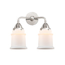 Canton Bath Vanity Light shown in the Polished Chrome finish with a Matte White shade